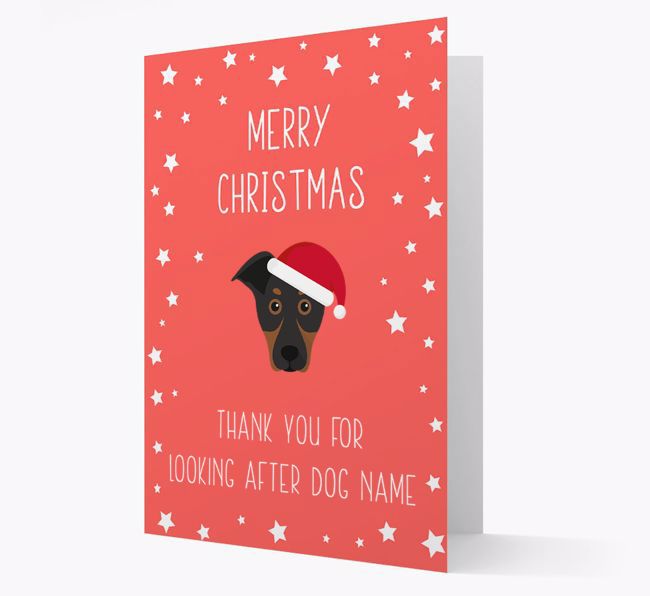 'Thank You' Christmas Card with your {breedFullName} Christmas Icon